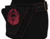 Josyflo Fairtrade Hip Shaker Belt (Black Canvas/Pink Embroidery)