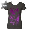 THTC 'Birdies' Bamboo T-Shirt (Ladies - Black, Pink & Charcoal)