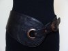 Josyflo Fairtrade Hip Hugger Belt (Black leather)