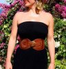 Josyflo Fairtrade Waist Cincher Belt (Brown Leather)