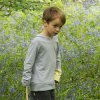 Tatty Bumpkin Bamboo Jersey 'Dapple' Hooded Sweatshirt (Soft Grey)