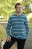 Bam Bamboo Reversible Top (Ocean Blue Stripe with Marine Reverse)