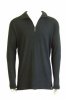 Bam Bamboo Zip Neck Long Sleeve Top (Soft Black)