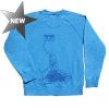 THTC 'Love Music' Hemp Sweatshirt (Mens - Cornflower Blue)