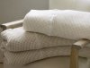 Luma Organic Cotton Waffle Weave Throw (White & Natural)