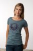 Be Love 'Be True' Organic Cotton Ghandi T-Shirt (Ladies - Ocean)
