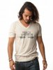 Be Love 'Peace Warrior' Organic V-Neck T-Shirt (Mens - Natural)