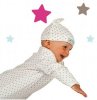 Piccalilly Fair Trade Organic Cotton 'Little Star' Nightgown (Silver, Rose & Blue)
