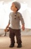 NUI Organics Funnel Sweater (Silver & Cocoa)