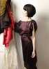 Elena Garcia Asymetric Blouse (Deep Aubergine & Coral)