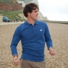 Silverstick 'Greenwood' Organic Cotton Long Sleeve Polo Shirt (Mens - Deep Sea)