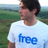 Silverstick Organic Cotton 'Free' T-Shirt (Mens - Snow White)