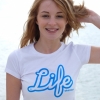 Silverstick Organic Cotton 'Life' T-Shirt (Ladies - Snow White)