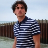 Silverstick 'Minaar' Organic Cotton Polo Shirt (Mens - Deep Sea/White)
