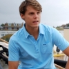 Silverstick 'Lopez' Organic Cotton Polo Shirt (Mens - Sky Blue)