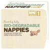Beaming Baby Bio Degradable Nappies - Mini For Newborn Babies Size 1 (Vegan - Pack of 20) - FREE Tester Nappy Sample Available