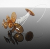 PET:cell Jewellery 'Jelly Chandelier' Earrings (Brown)