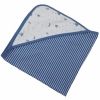 Piccalilly Fair Trade Organic Cotton 'Pirate' Nautical Hooded Blanket