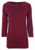 No Balls Bamboo 3/4 Sleeve Dee Neck (Spice, Black, Wren & Pewter)