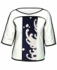Charlie Boots 'Corona' Raglan Sleeve Top (Wave)
