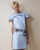 Charlie Boots 'Charlie' Organic Cotton Raglan Dress (Cornflower)