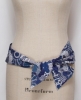 Charlie Boots Liberty Print Fabric Belt (Blue)