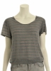 Knock Knock 'Relaxed' T-Shirt (Grey/Green Stripe)