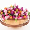 Tregothnan 'Tutti Frutti' British Tulips with Garden Trug