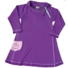 Tatty Bumpkin Cotton Fleece Tunic Dress (Mulberry & Cobalt Blue)