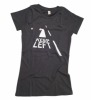 THTC 'Keep Left' Tee (Ladies - Dark Grey & Hot Pink)