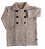 NUI Organics Merino 'Pea' Coat (Sand & Cocoa)