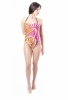 RubyMoon 'Hot Swirl' Cut Out One-Piece Monokini (Reversible - Pattern On Front/Black On Reverse)