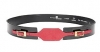 Bourgeois Boheme 'Sienna' Belt (Black/Red)