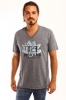 Be Love 'Moksha' V-Neck T-Shirt (Mens - Grey)