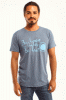 'Be Love, Be Fearless, Be Free' Organic Crew Neck T-Shirt (Mens - Ocean)