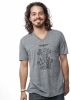 Be Love 'Sacred Earth' V-Neck T-Shirt (Mens - Grey)