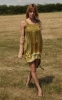 Elena Garcia Tunic Dress with Ribbons & Cutwork (Pond Green)
