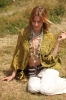 Elena Garcia Satin Cutwork Bolero (Pond Green)
