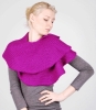 Izzy Lane Wensleydale 'Patch Panel' Shawl (Magenta)