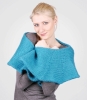 Izzy Lane Wensleydale 'Patch Panel' Shawl (Turquoise)