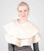 Izzy Lane Wensleydale 'Patch Panel' Shawl (Natural)