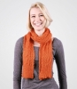 Izzy Lane Wensleydale 'Nottingham' Scarf (Orange)
