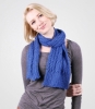 Izzy Lane Wensleydale 'Nottingham' Scarf (Azure Blue)
