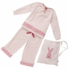 Piccalilly Ditsy Dot Girls' Pyjamas in Bunny Bag