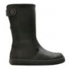 Po-Zu 'Elm' Leather Boot (Dark Charcoal/Black)