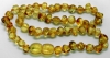 Baltic Amber Teething Necklace - Baroque Style (Lemon)