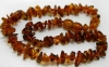 Baltic Amber Teething Necklace - Split Style (Cognac)