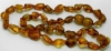 Baltic Amber Teething Necklace - Olive Style (Honey)