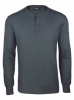 Bam Bamboo Long Sleeve Henley Top (Charcoal)