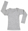 NUI Organics Merino Thermal Rib Crew Top (Silver)